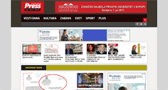 Desktop Screenshot of pressonline.rs