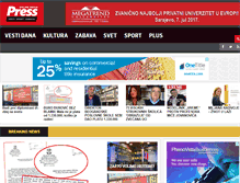 Tablet Screenshot of pressonline.rs