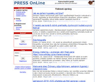 Tablet Screenshot of pressonline.cz